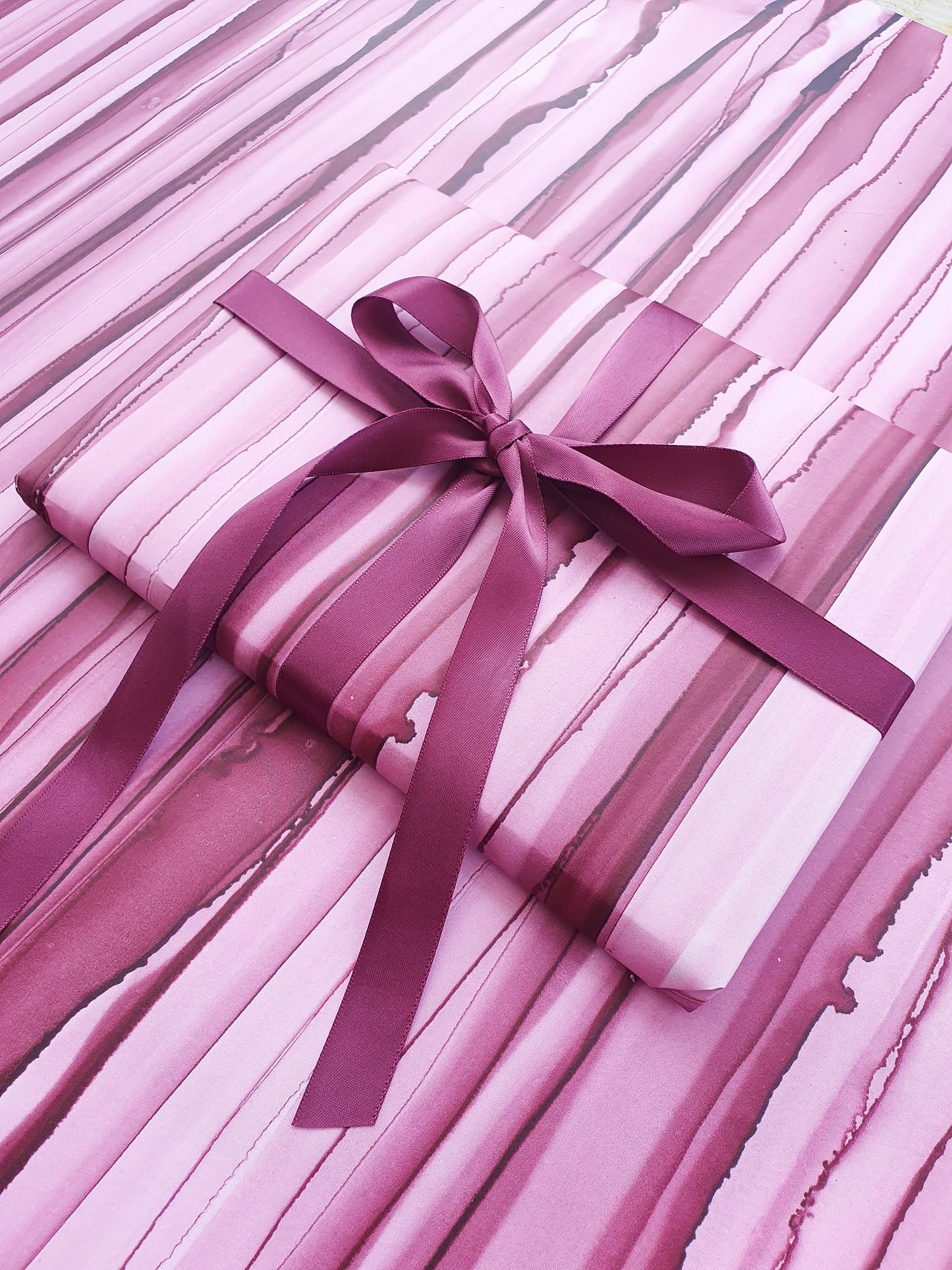 Berry Stripe Gift Wrap