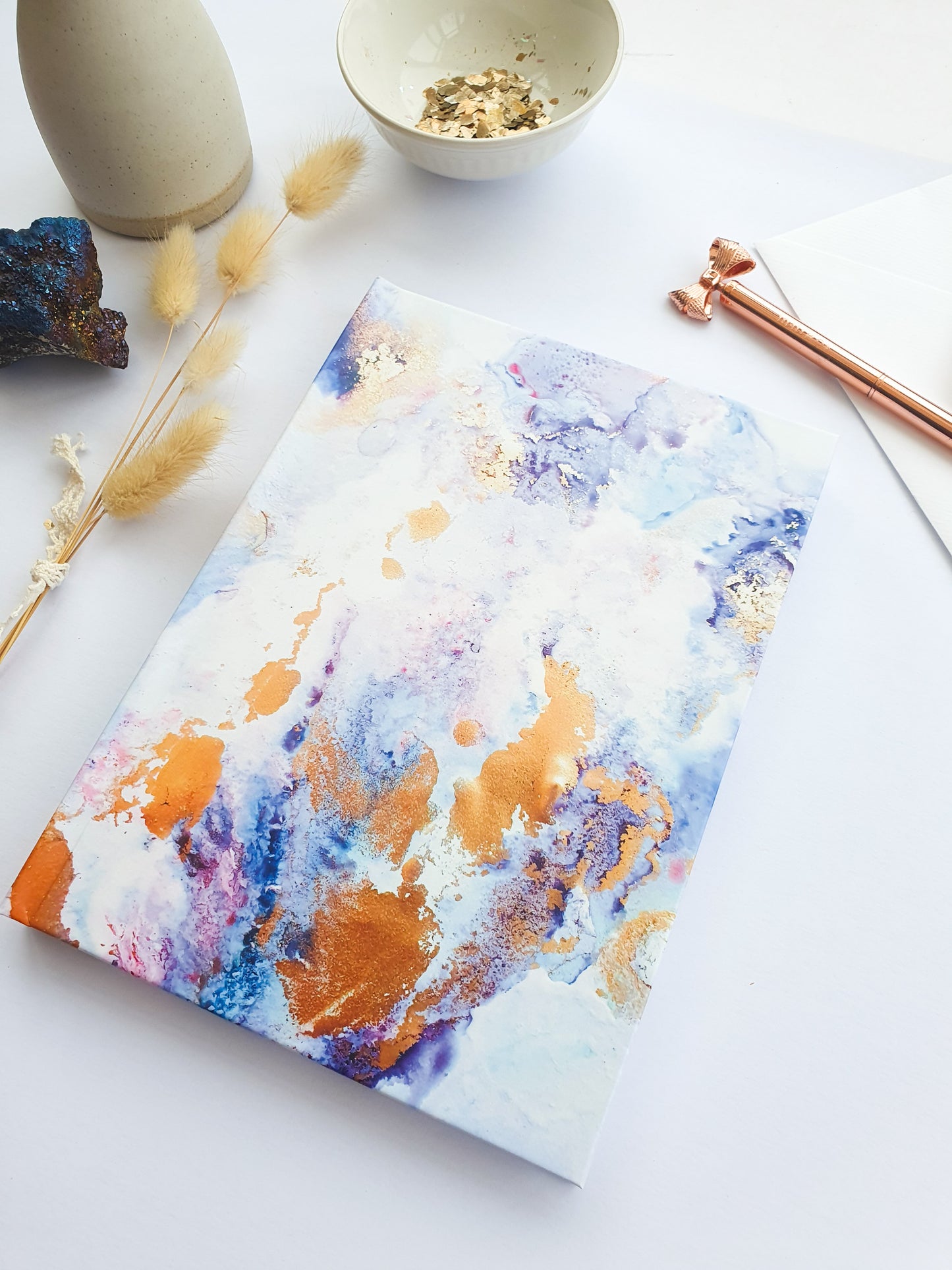 A5 Purple Hardback Notebook