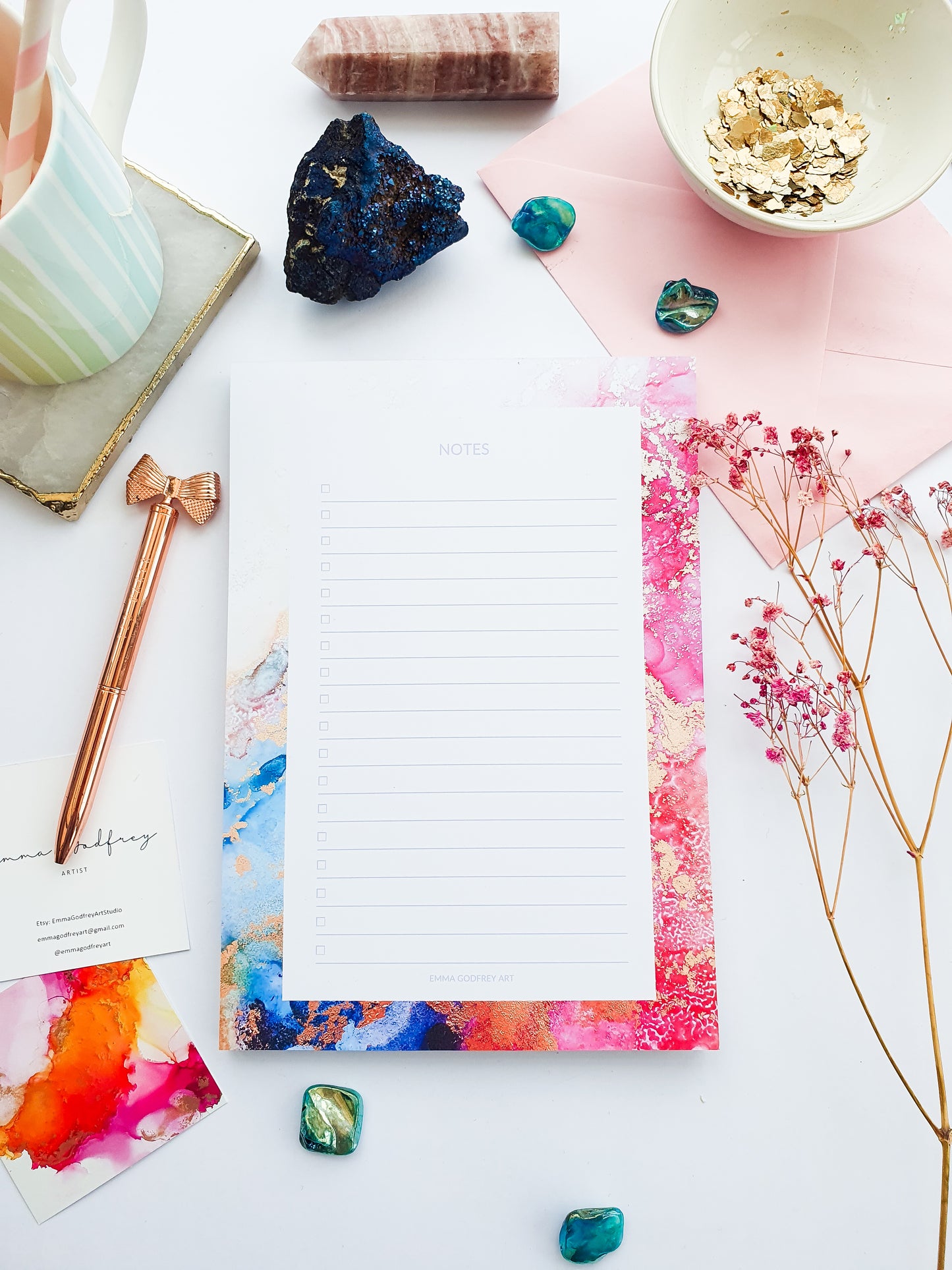 A5 Rainbow Lined Notepad