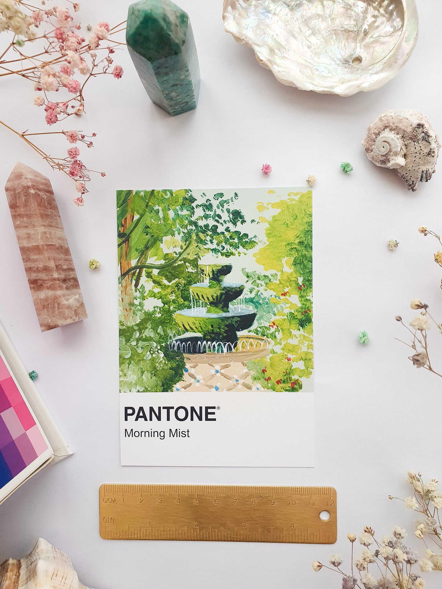 Morning Mist Pantone Print - A5 Postcard