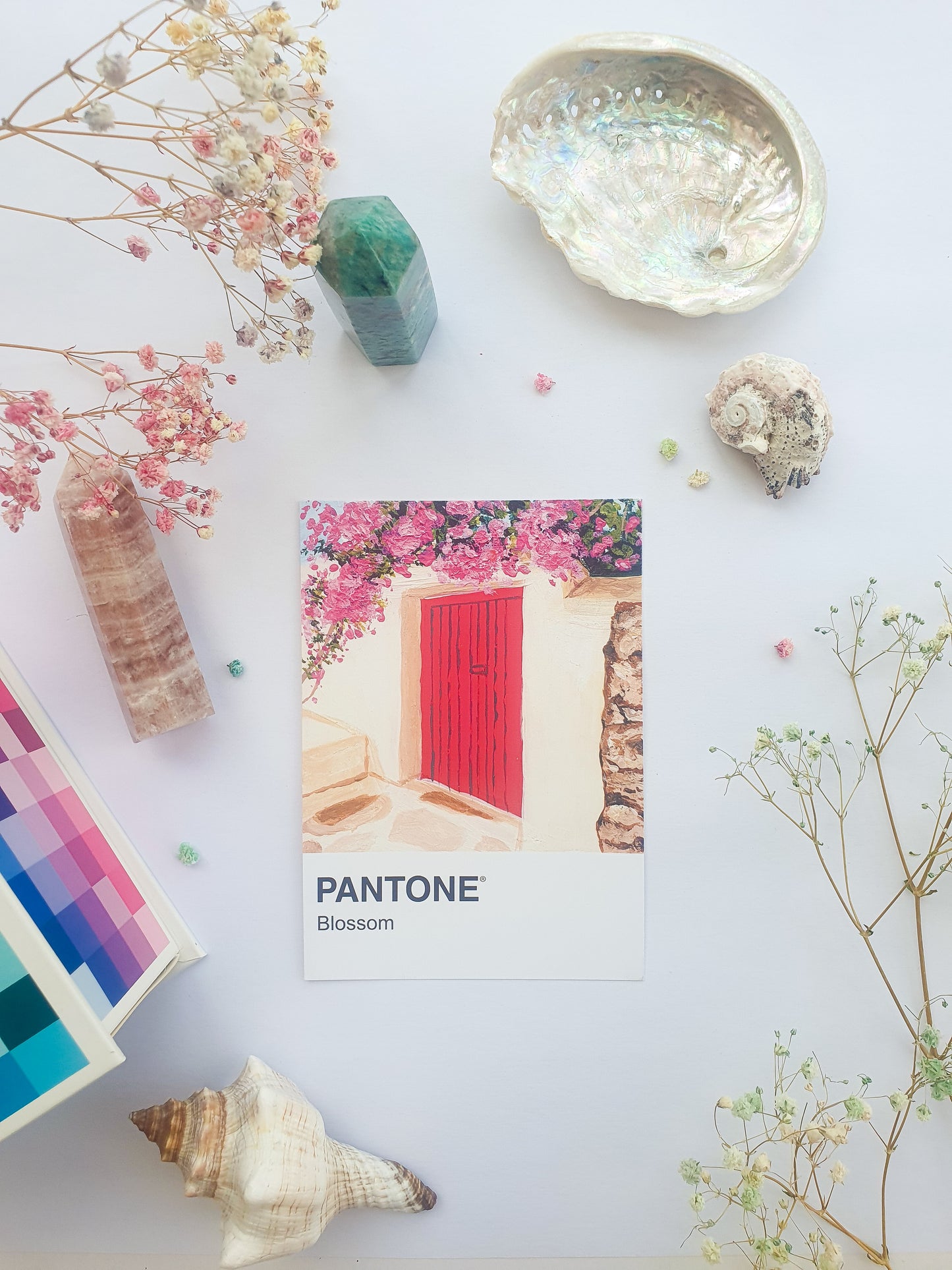 Blossom Pantone Print - A5 Postcard