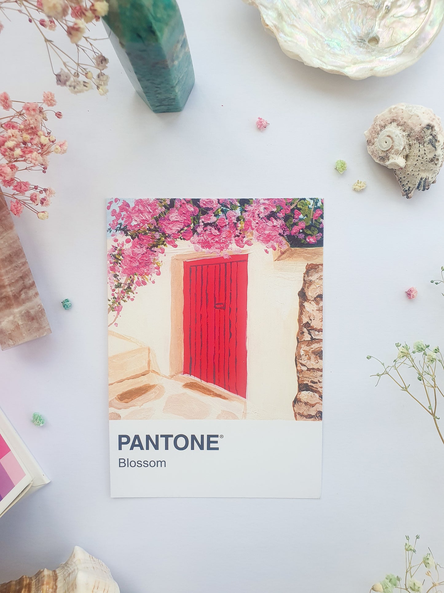 Blossom Pantone Print - A5 Postcard