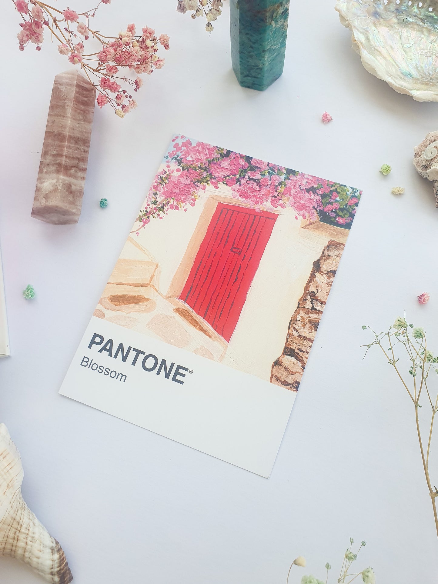 Blossom Pantone Print - A5 Postcard