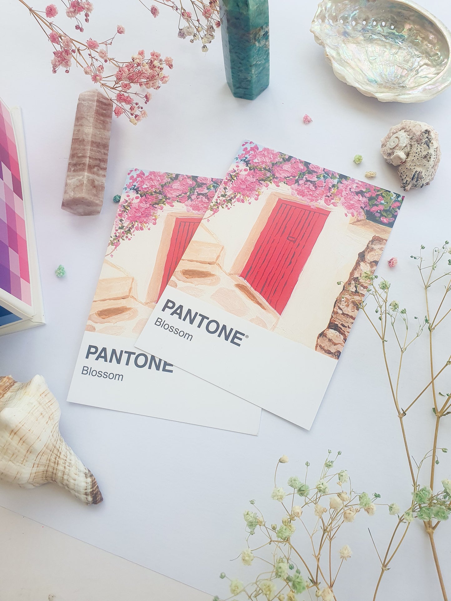Blossom Pantone Print - A5 Postcard