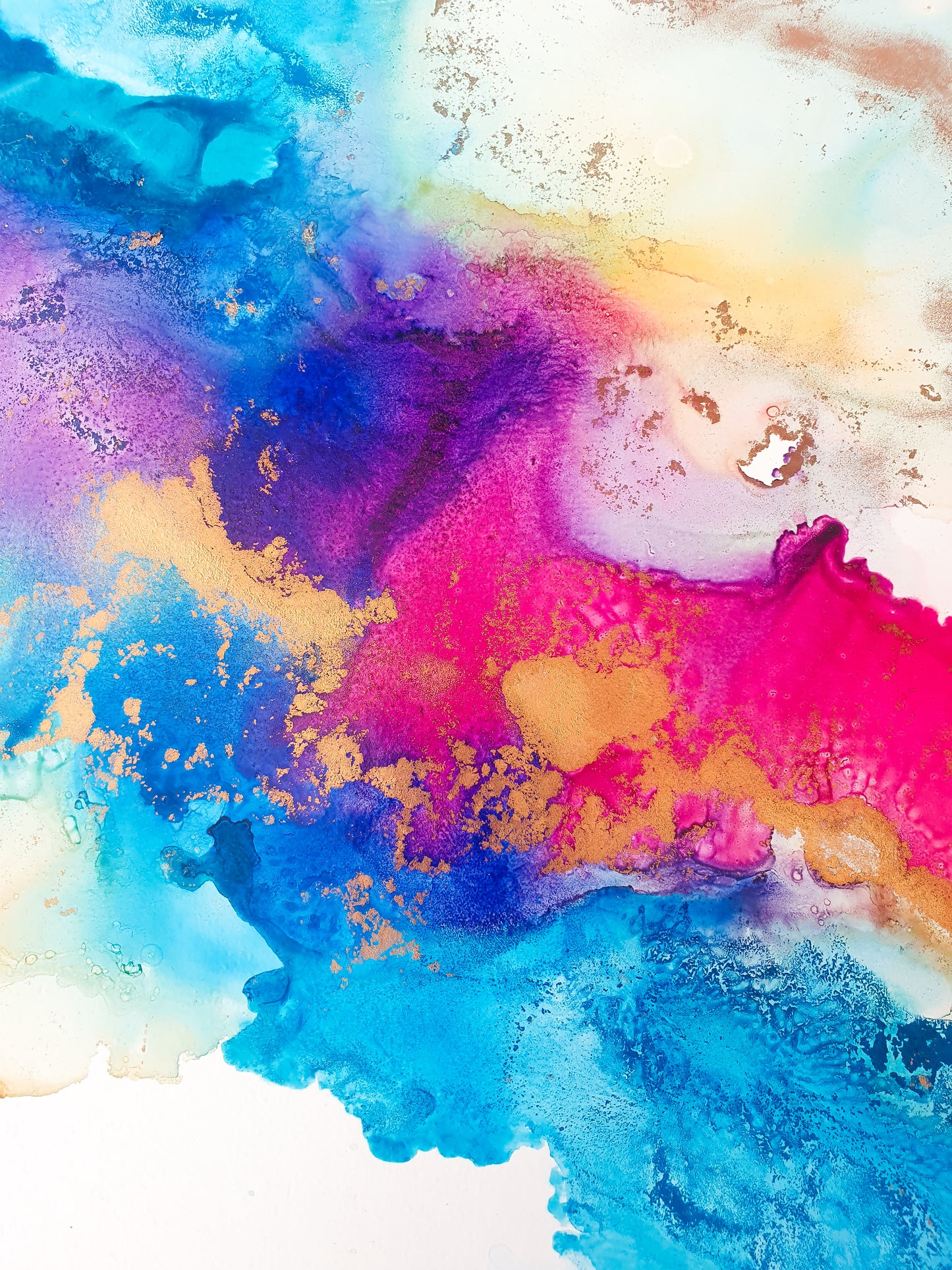 A2 Original Alcohol Ink Artwork