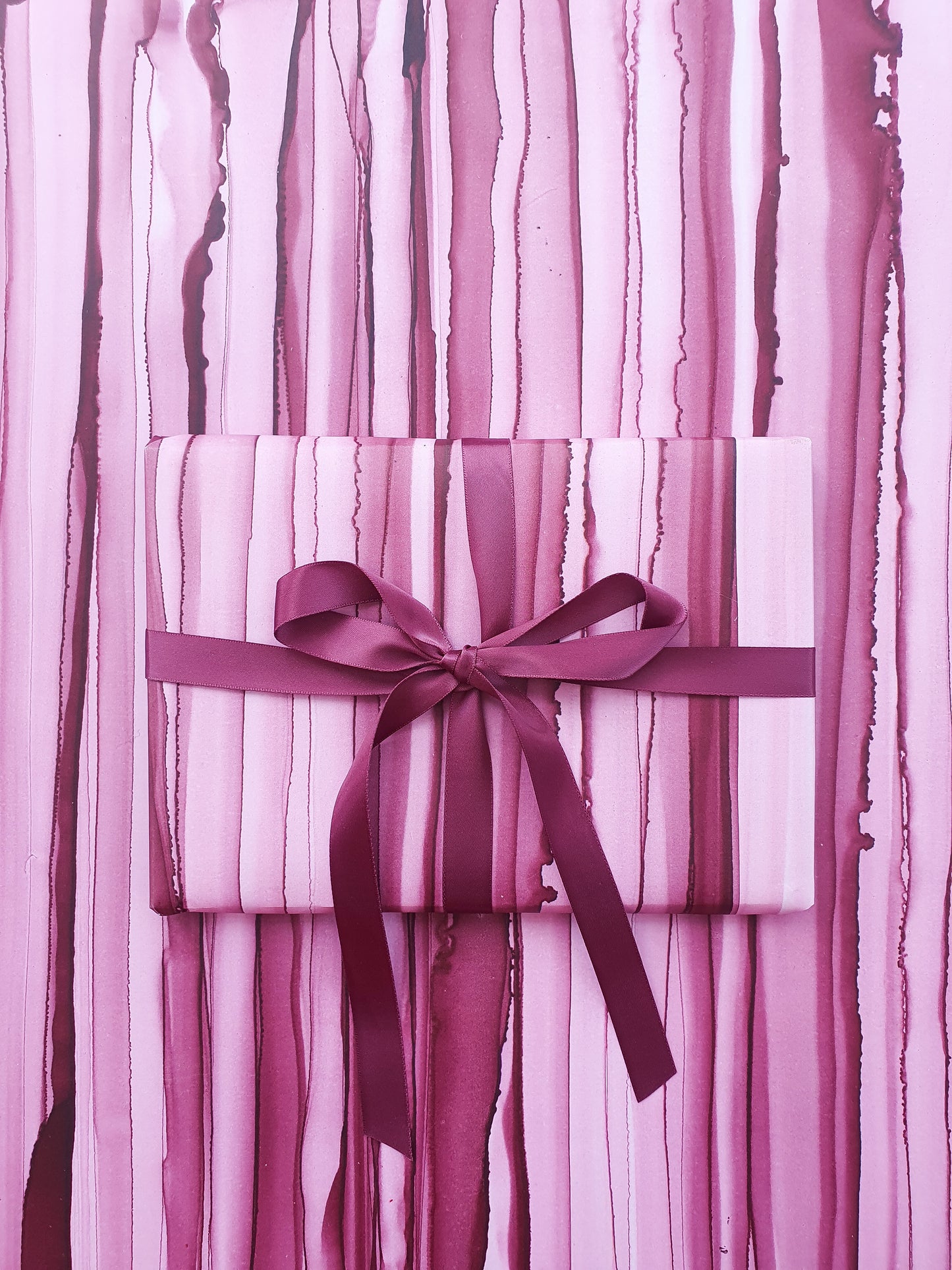 Berry Stripe Gift Wrap