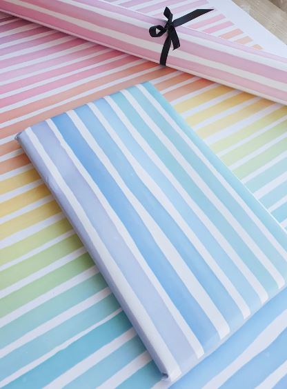 Rainbow Stripe Gift Wrap
