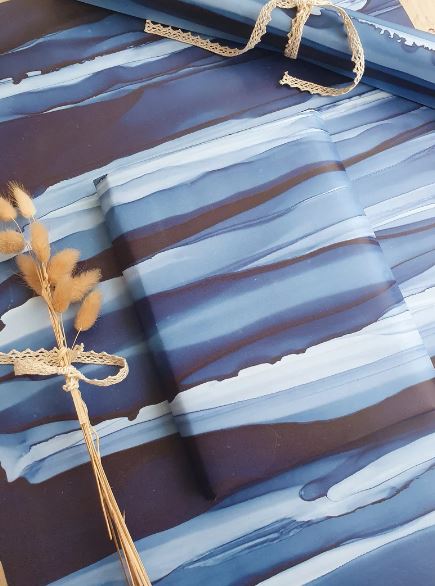 Navy Gift Wrap