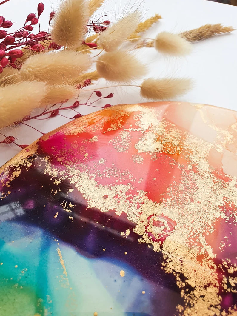 Original Resin Alcohol Ink Painting